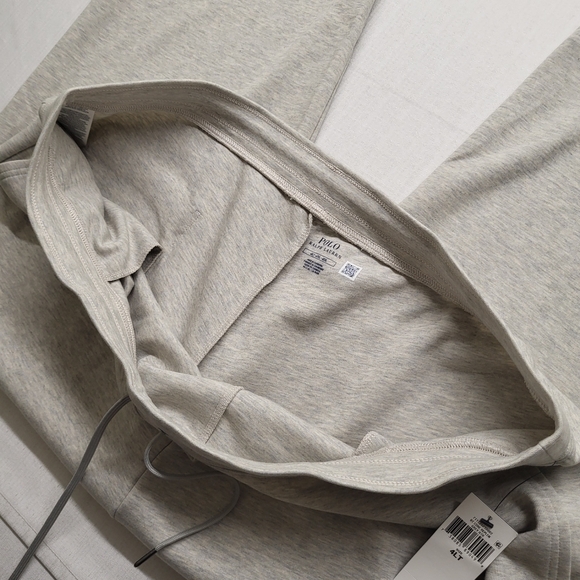 New Polo Ralph Lauren Jogger Sweatpants Mens 4XLT Gray Tapered Drawstring Logo - Picture 3 of 15